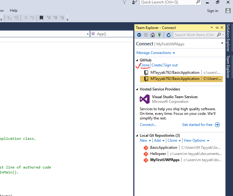  Clone for give the project Path